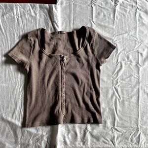 lilac brandy melville zelly top only worn once